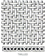 twilled weave cloth